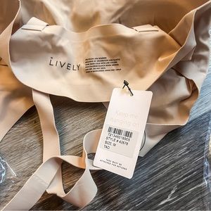 NWT Lively Bra The Sleek Crossback Bralette Nude Size Medium New With Tags